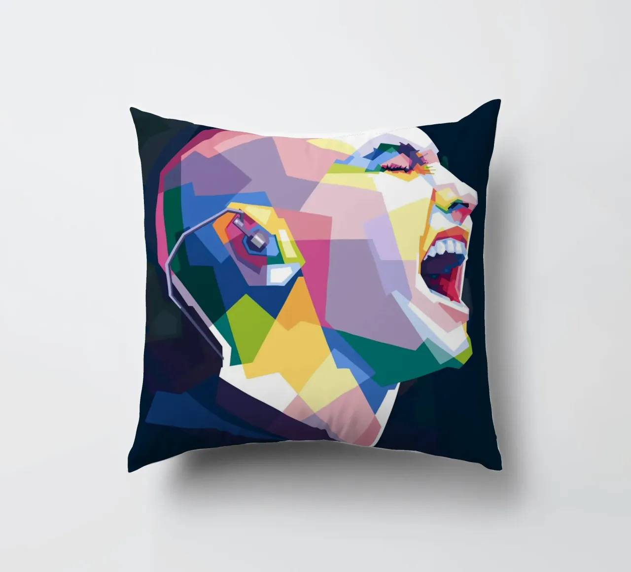 Sinead O'Connor in stile WPAP cuscino da Alkahfsmart