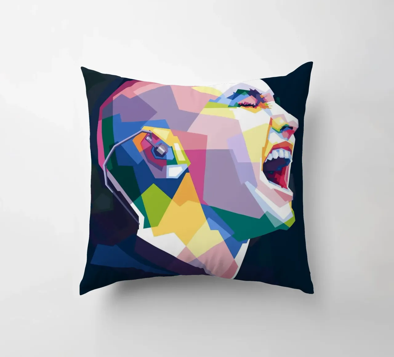 Sinead O'Connor in stile WPAP cuscino da Alkahfsmart