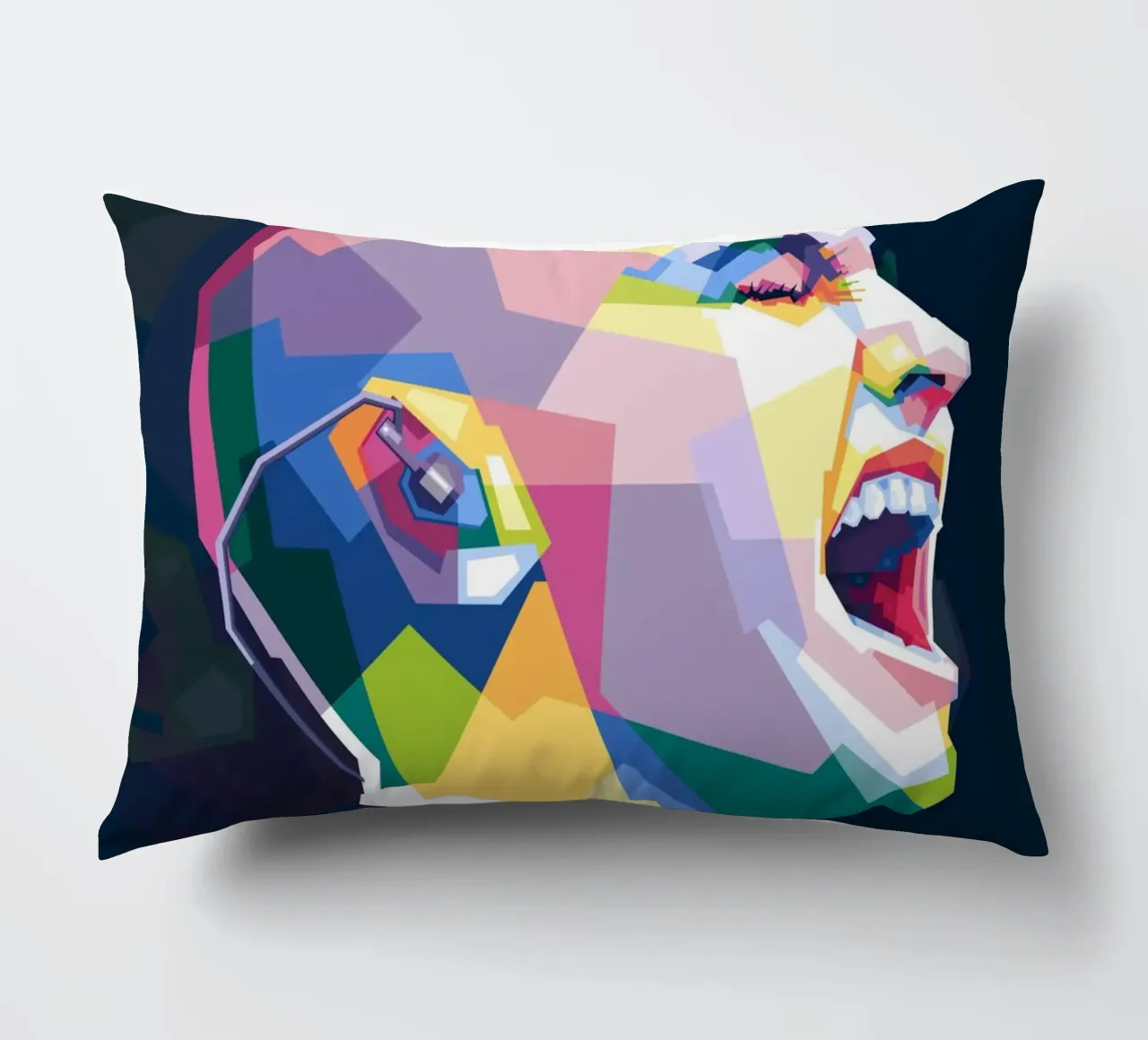 Sinead O'Connor in stile WPAP cuscino da Alkahfsmart