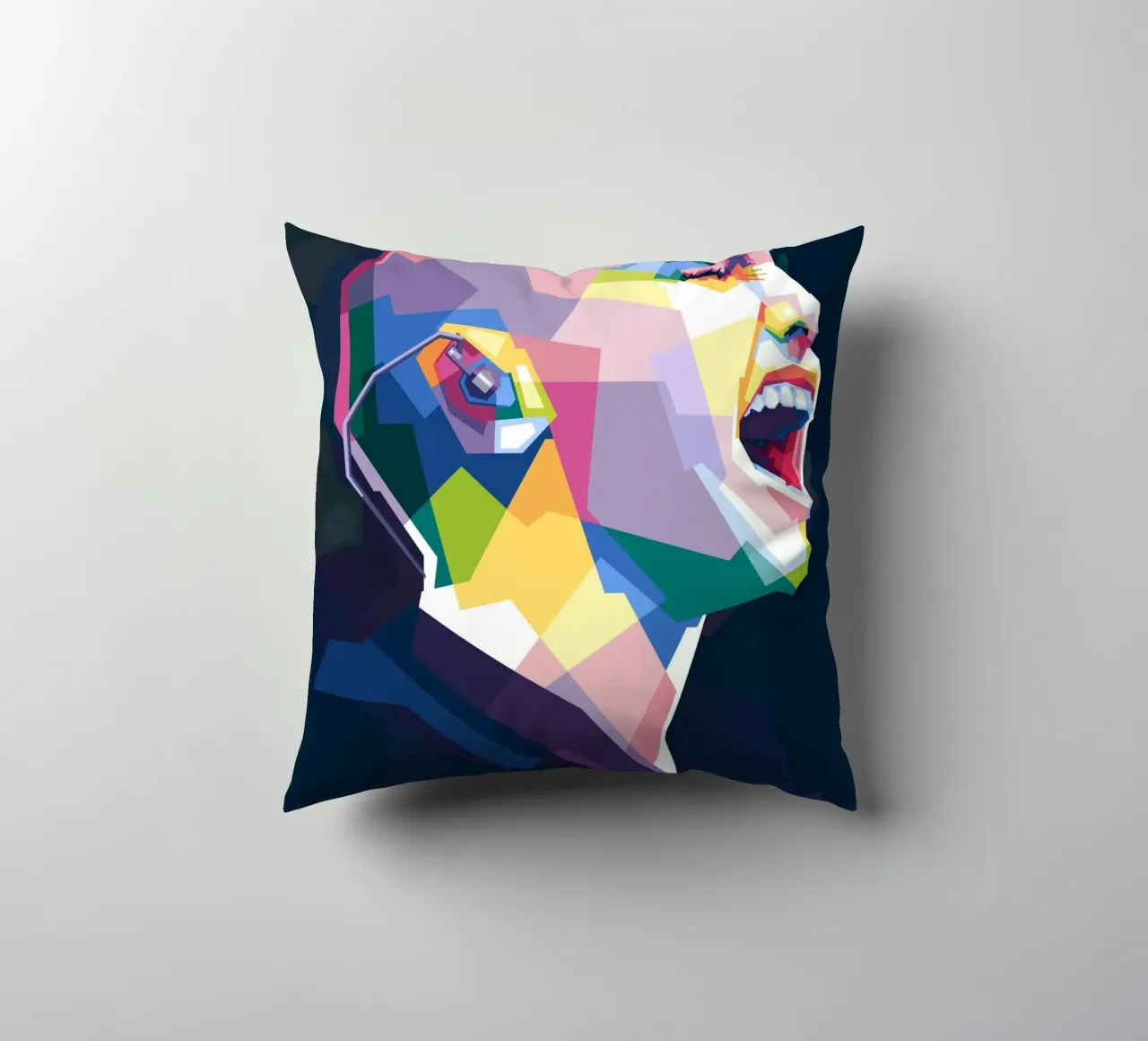 Sinead O'Connor in stile WPAP cuscino da Alkahfsmart