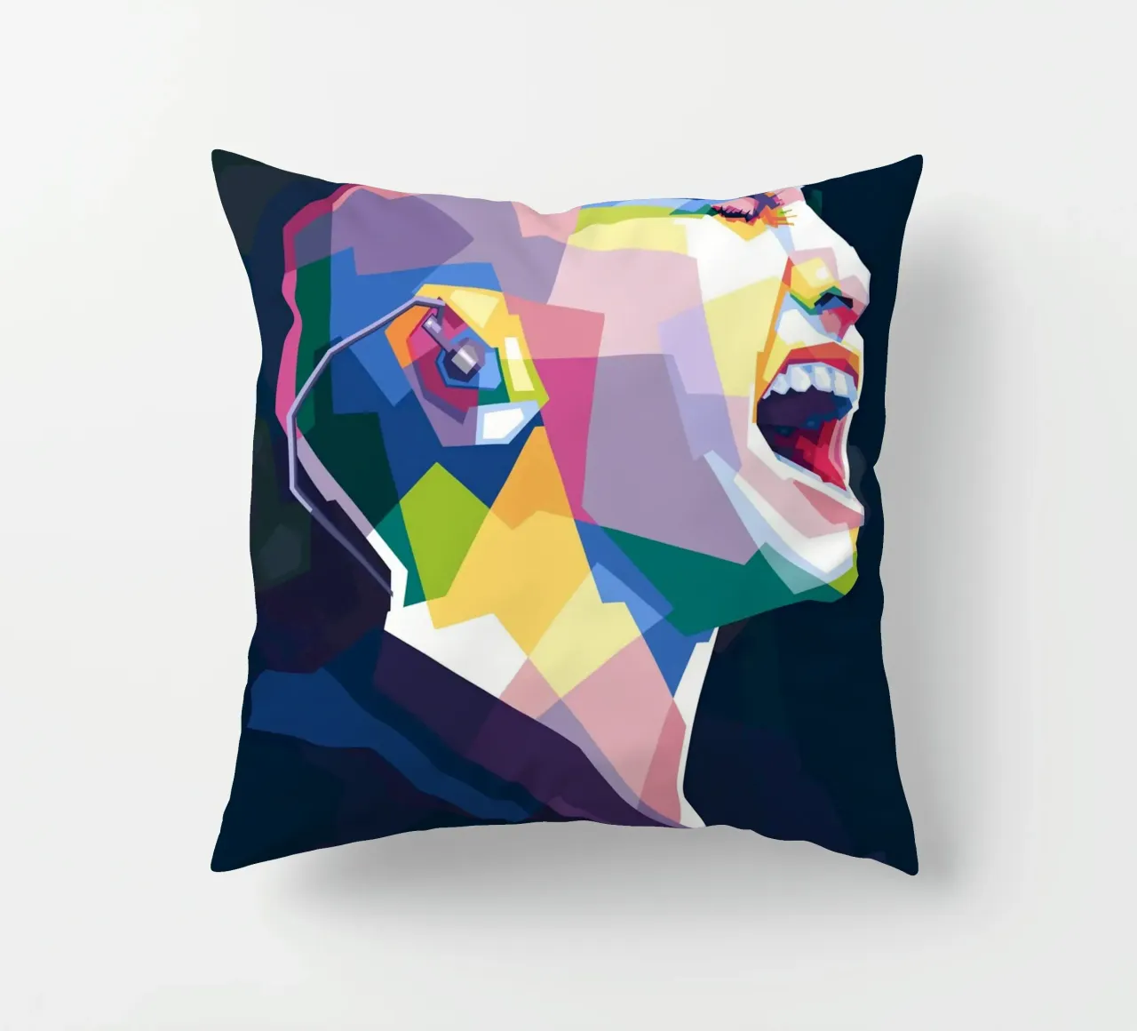 Sinead O'Connor in stile WPAP cuscino da Alkahfsmart