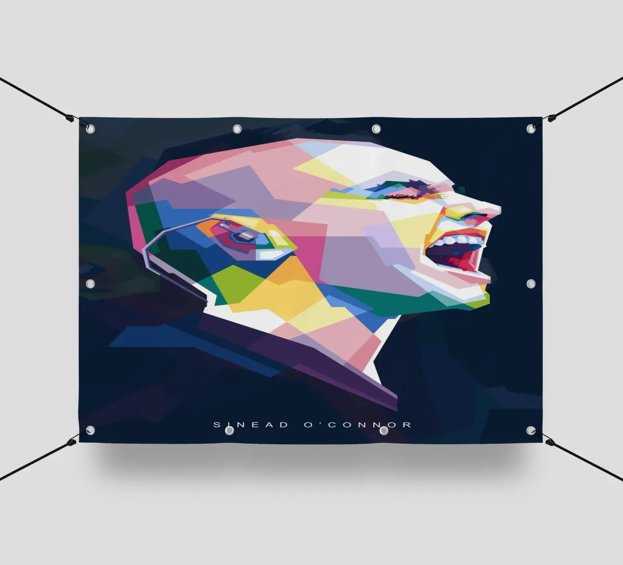 Sinead O'Connor in stile WPAP telo in pvc da Alkahfsmart