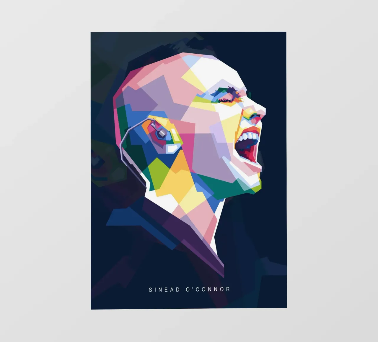 Sinead O'Connor in stile WPAP telo in pvc da Alkahfsmart