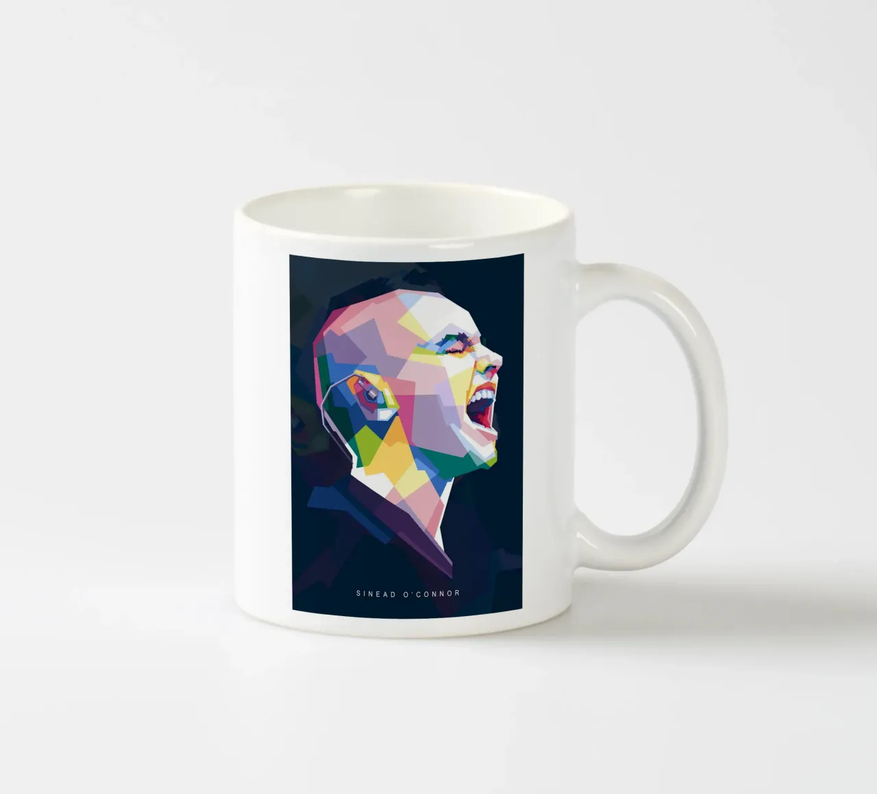 Sinead O'Connor in stile WPAP tazza in ceramica da Alkahfsmart