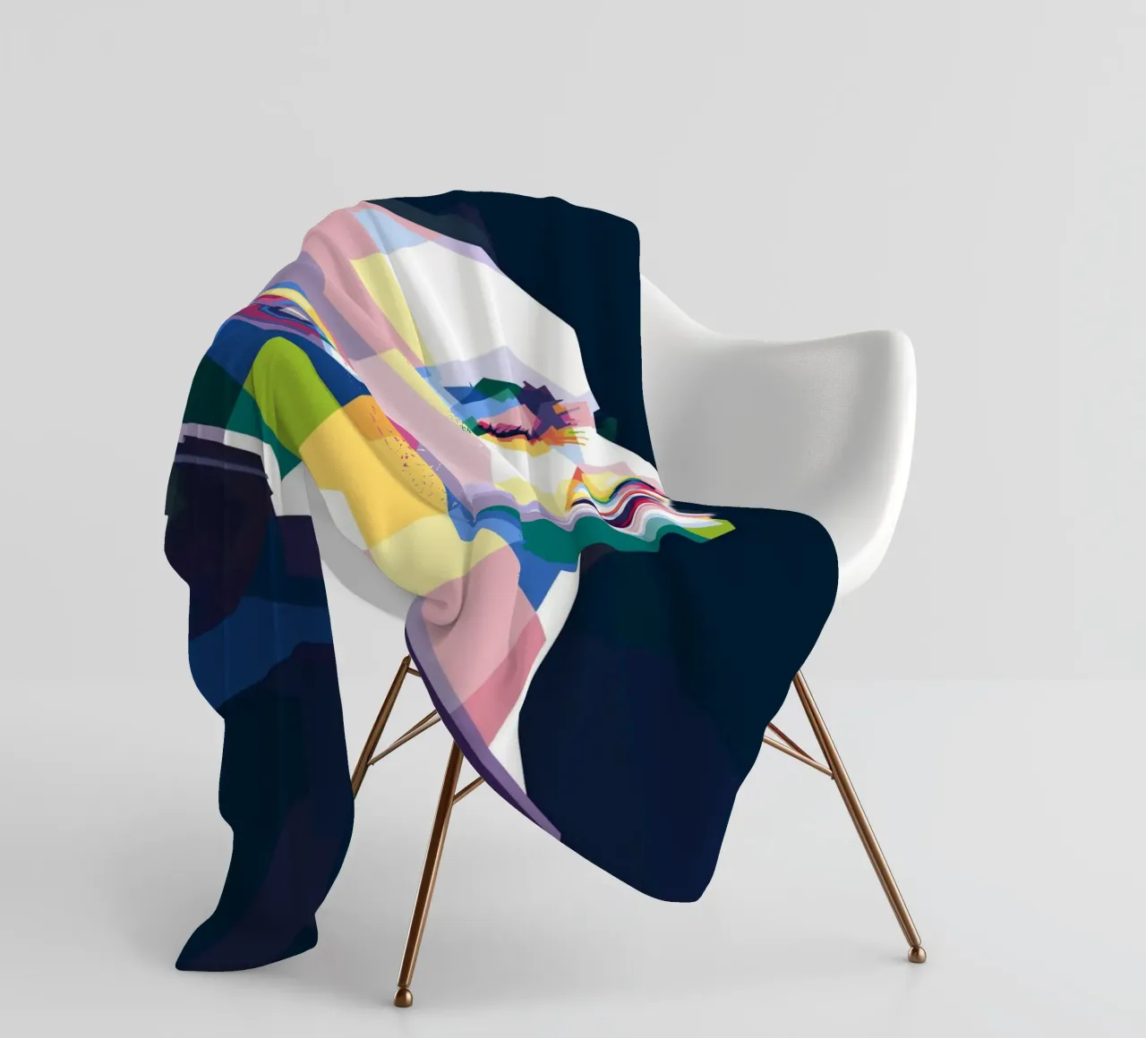 Sinead O'Connor in stile WPAP coperta in pile da Alkahfsmart