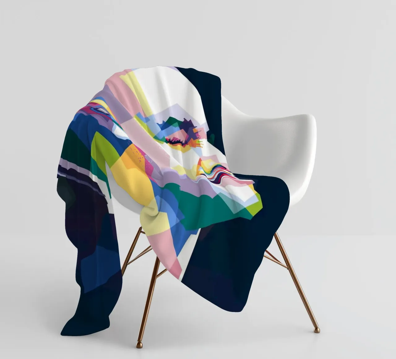 Sinead O'Connor in stile WPAP coperta in pile da Alkahfsmart