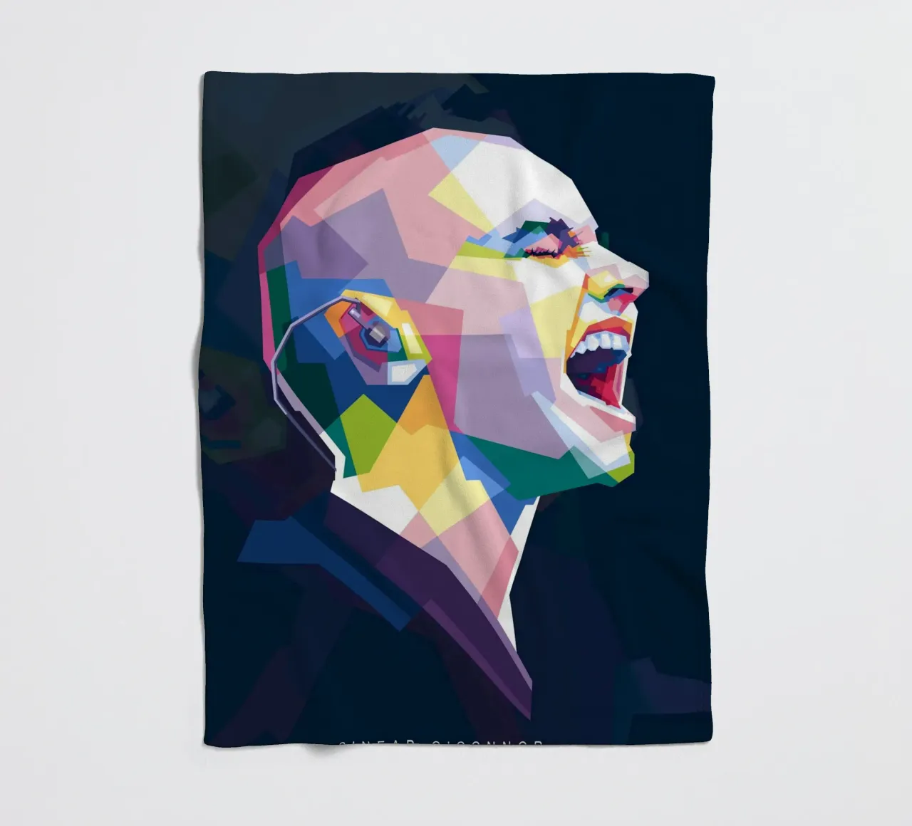 Sinead O'Connor in stile WPAP coperta in pile da Alkahfsmart