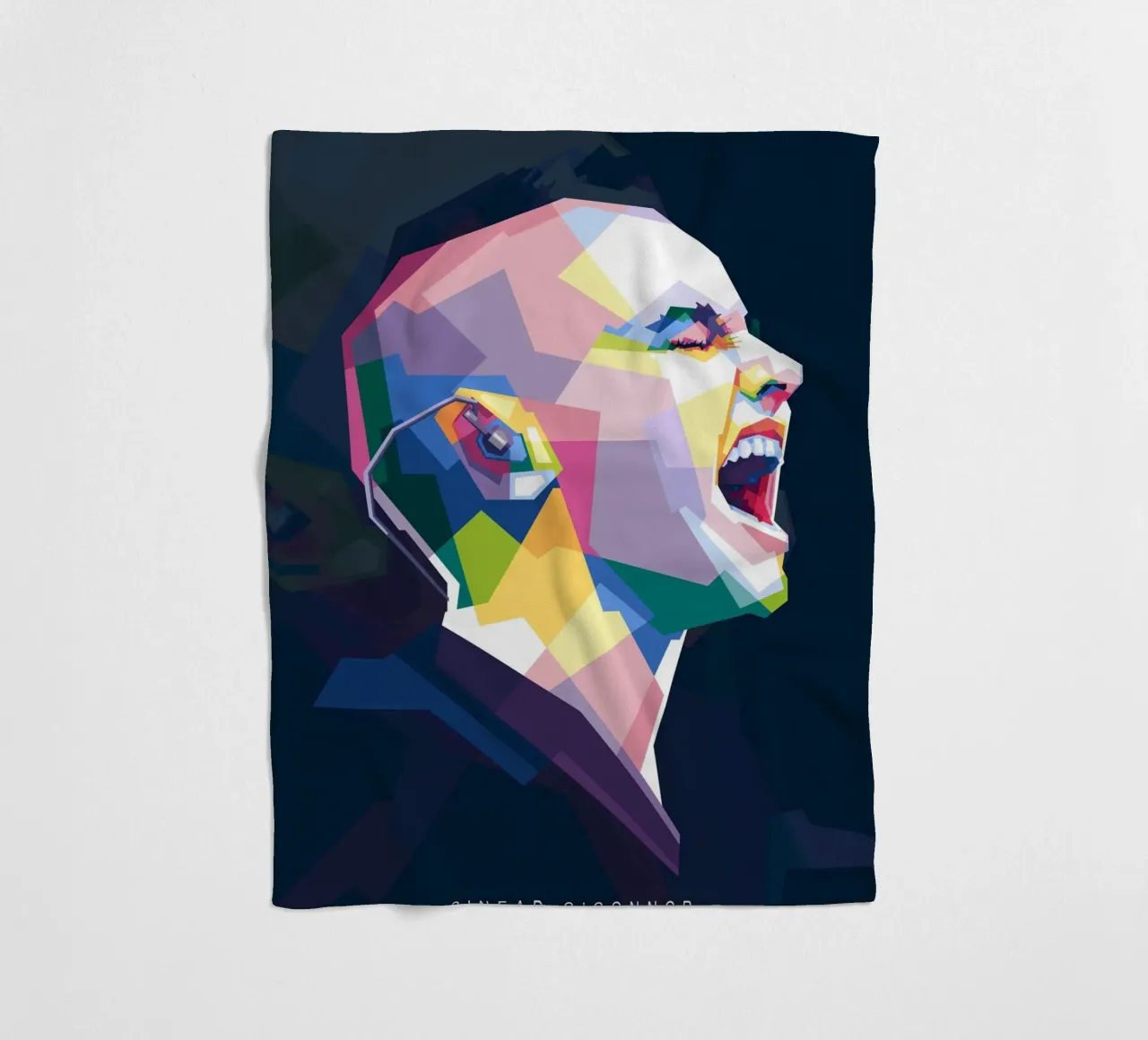 Sinead O'Connor in stile WPAP coperta in pile da Alkahfsmart