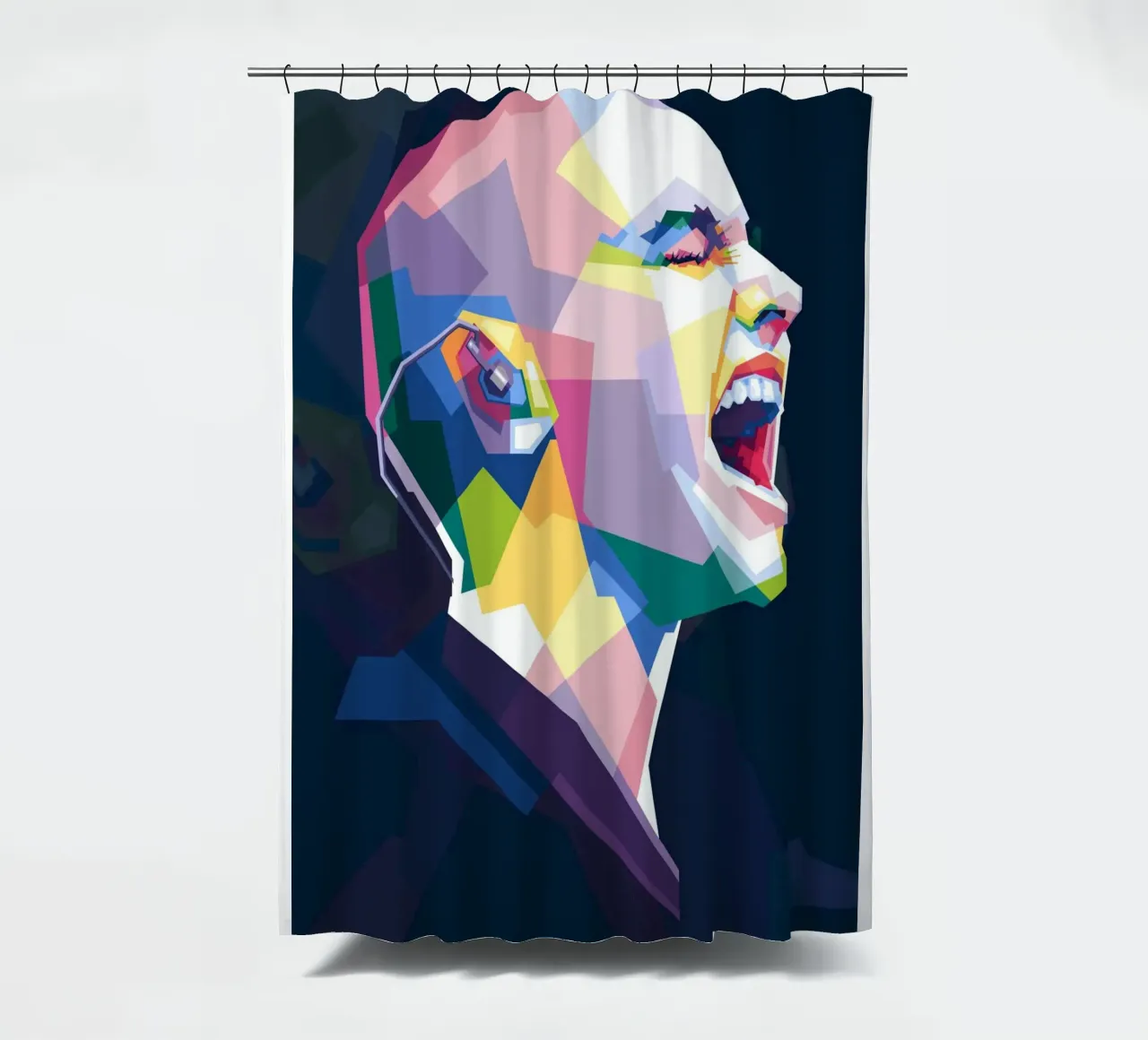 Sinead O'Connor in WPAP style douchegordijn van Alkahfsmart