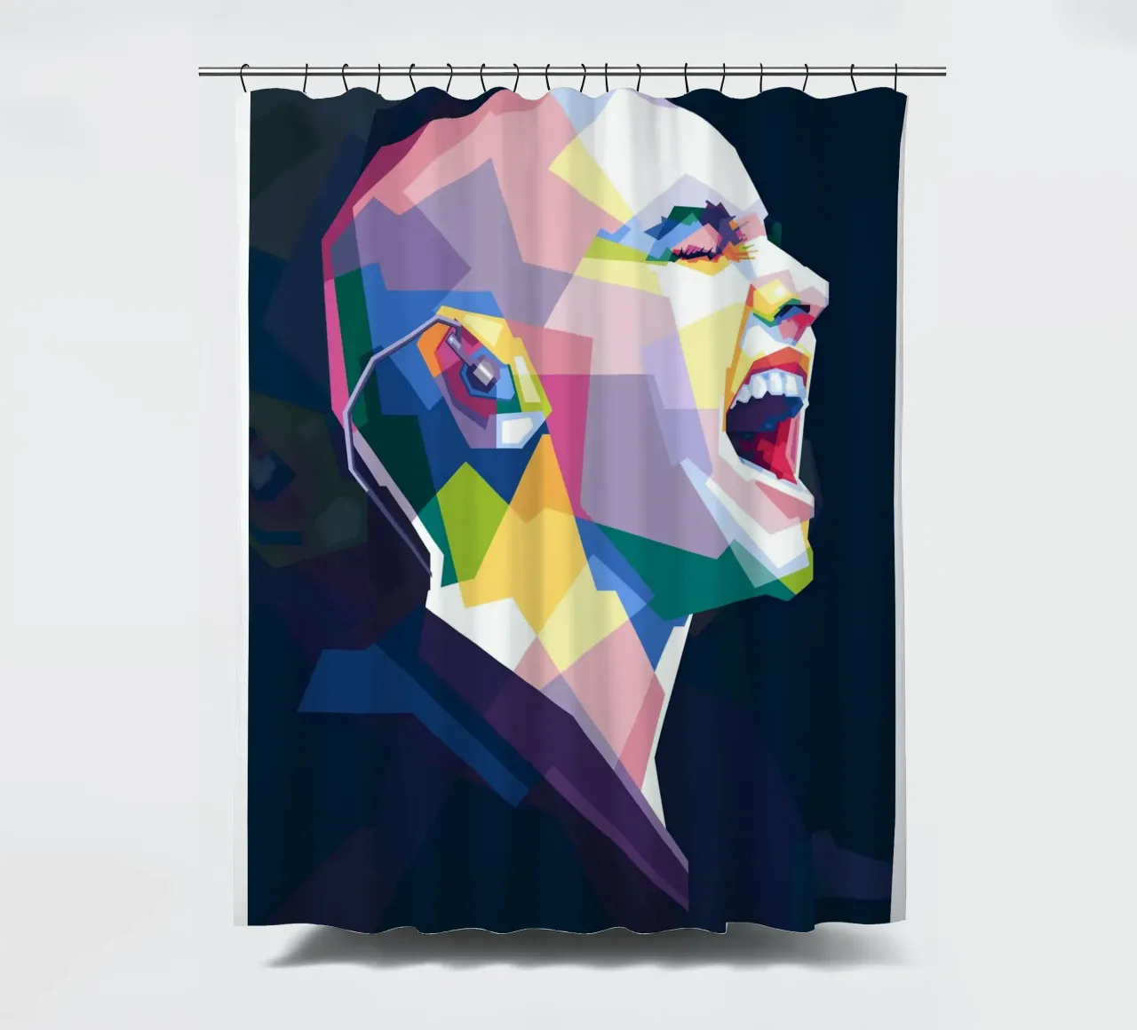 Sinead O'Connor in WPAP style douchegordijn van Alkahfsmart