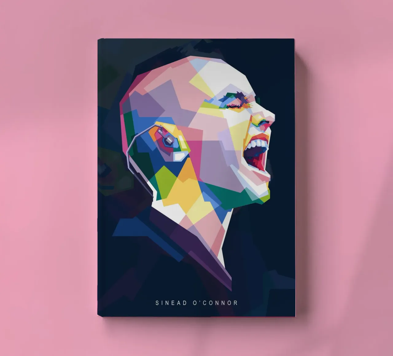 Sinead O'Connor im WPAP-Stil Notizbuch von Alkahfsmart