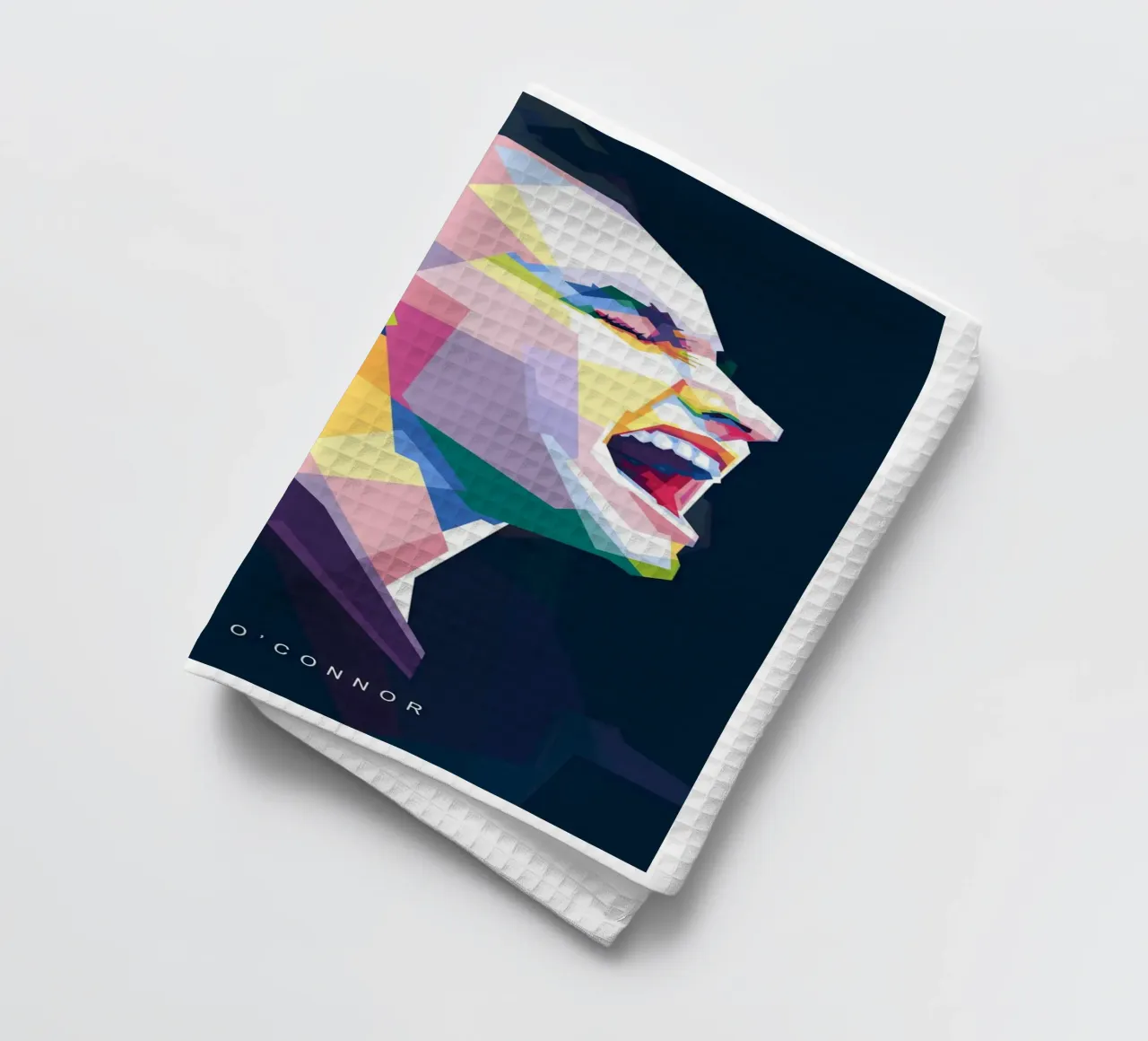 Sinead O'Connor im WPAP-Stil Geschirrtuch von Alkahfsmart