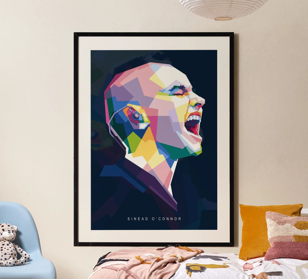 Sinead O'Connor im WPAP-Stil Poster von Alkahfsmart