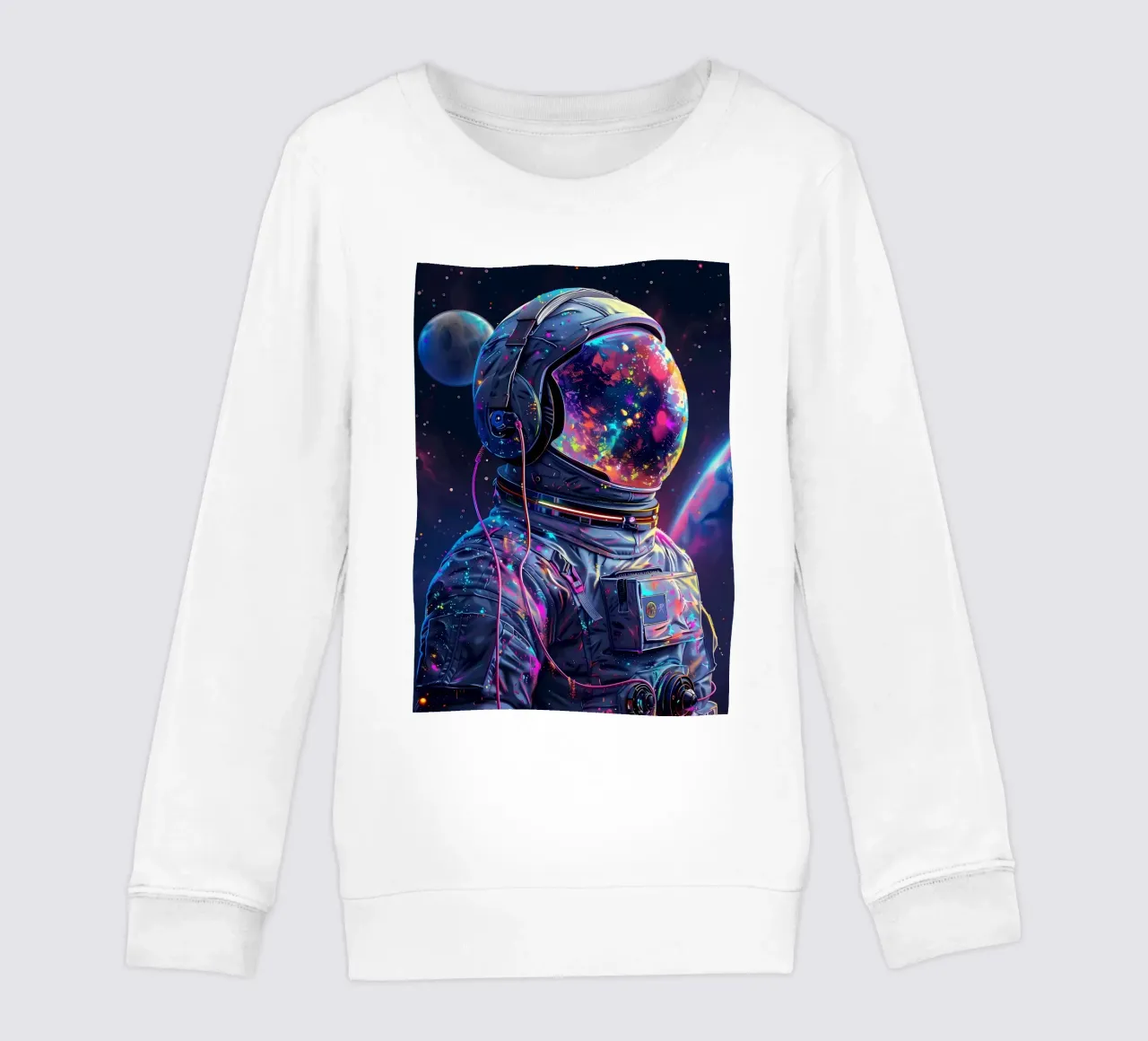 Astronauta al neon nello spazio felpa bambino da Ruth
