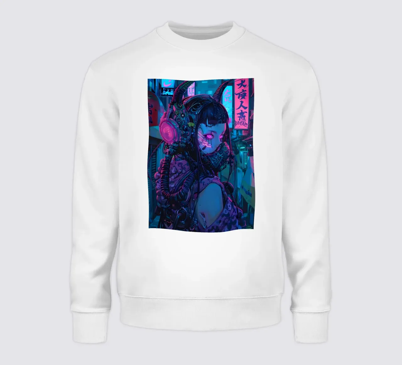 Ragazza demone cyberpunk felpa da Mikesell