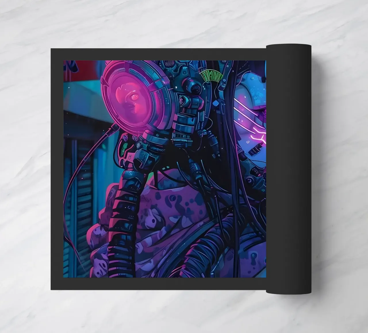 Ragazza demone cyberpunk zerbino da Mikesell