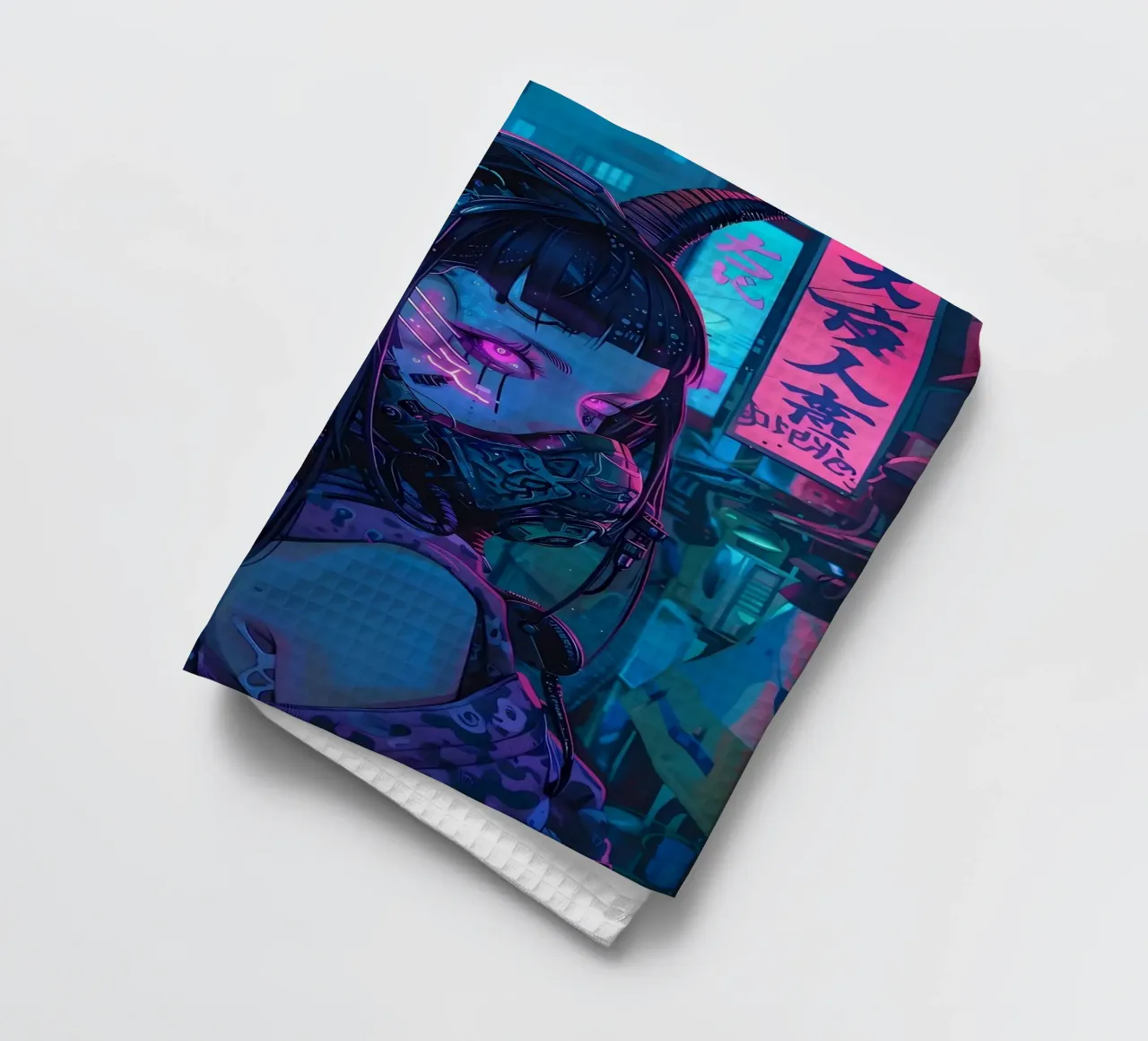 Ragazza demone cyberpunk canovaccio da cucina da Mikesell