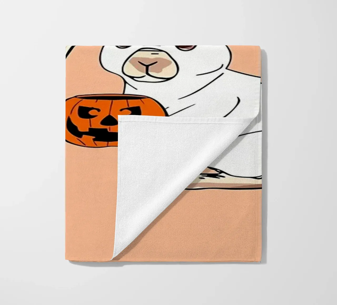 FUN Rabbit Ghost HalloweeN beach towel by Delaplane