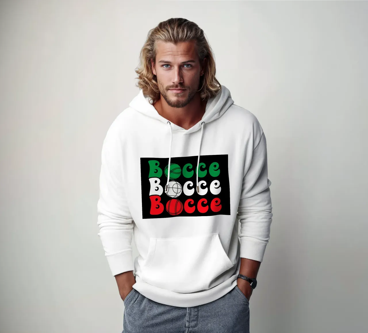 Palla da bocce Groovy felpa con cappuccio da Delaplane