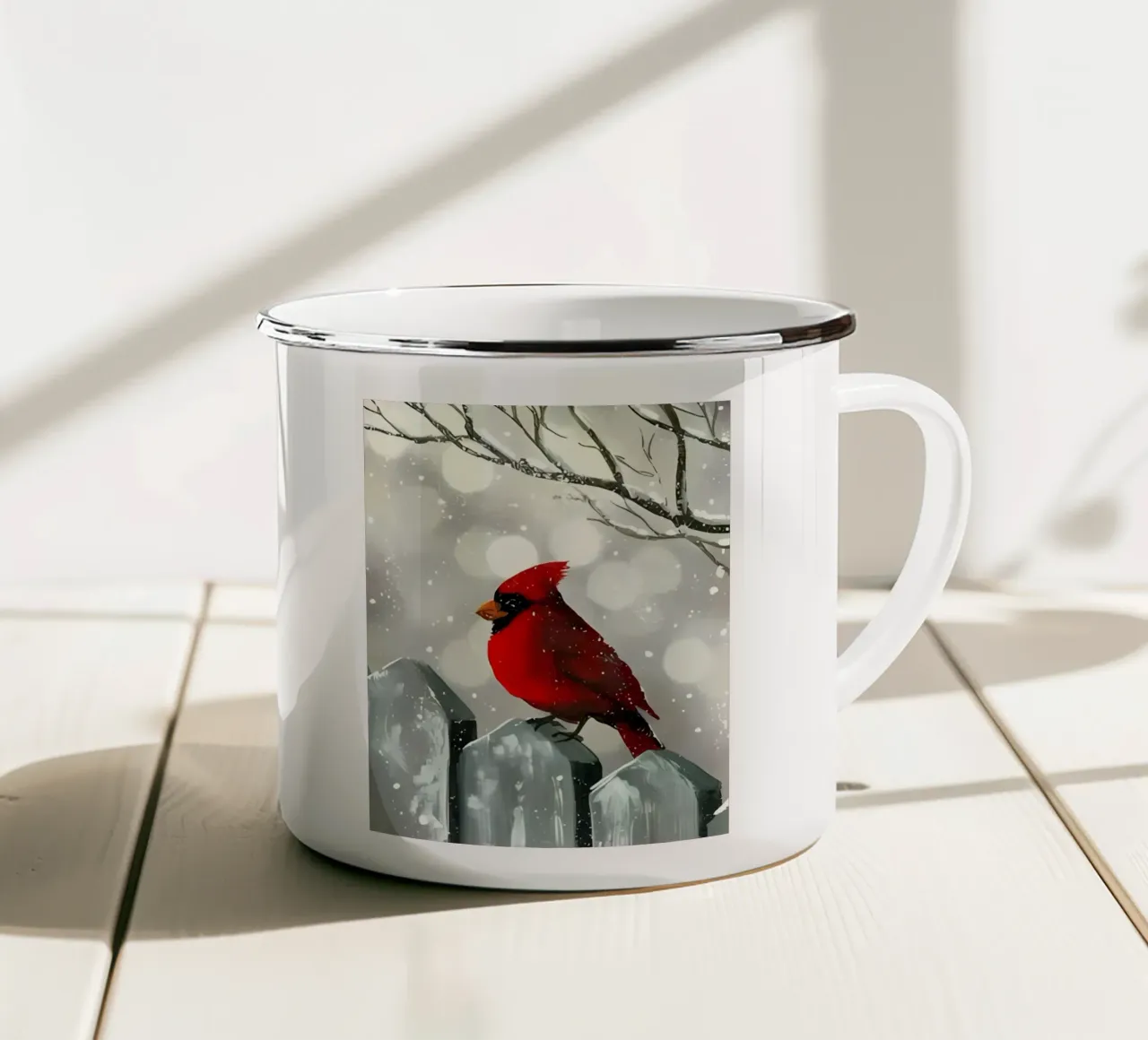 Poster minimalista 19 tazza in smalto da Kadynce