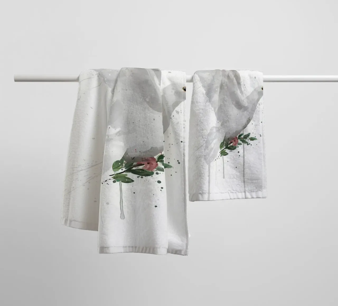 Dove Bird towel by Allaire