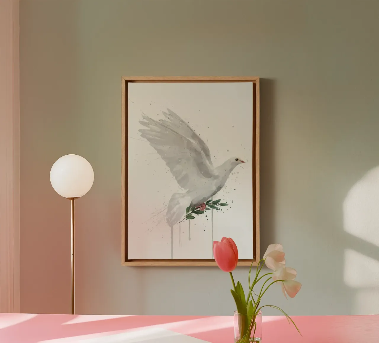Dove Bird canvas by Allaire