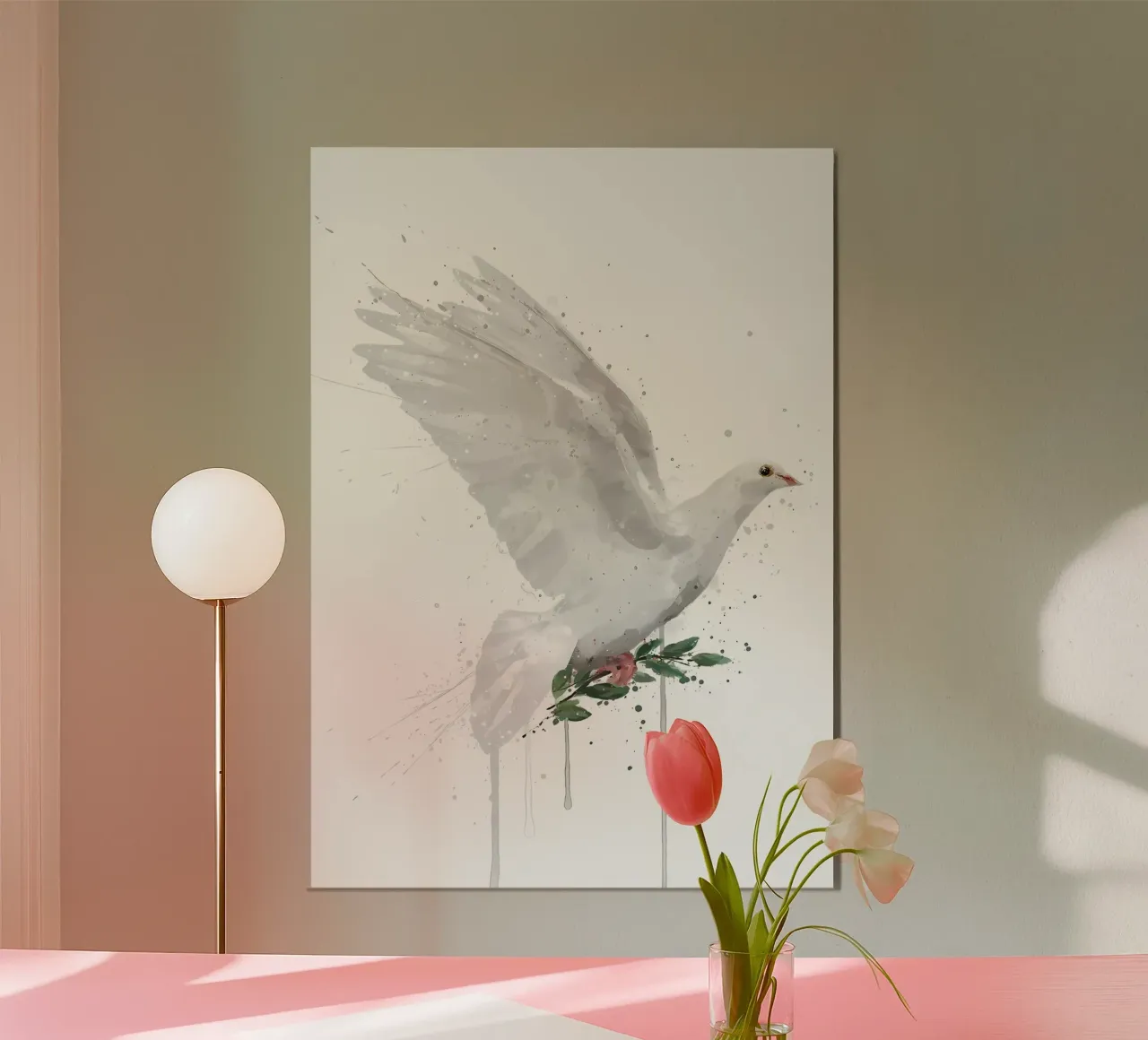 Dove Bird hahnemühle by Allaire
