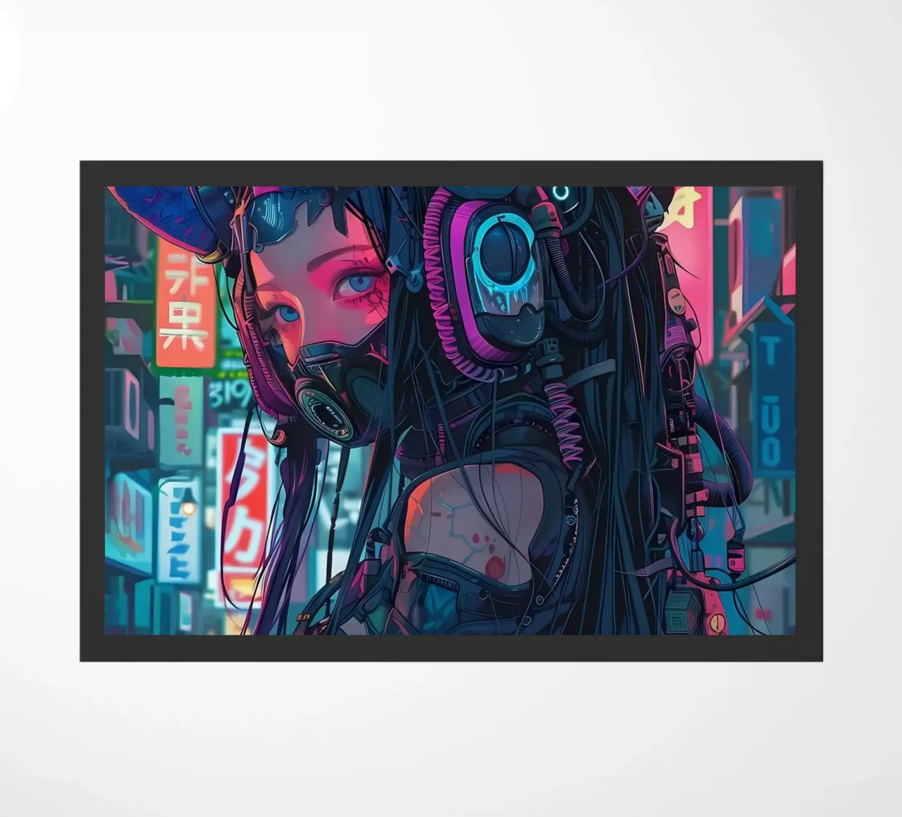 Ragazza demone cyberpunk zerbino da Mikesell