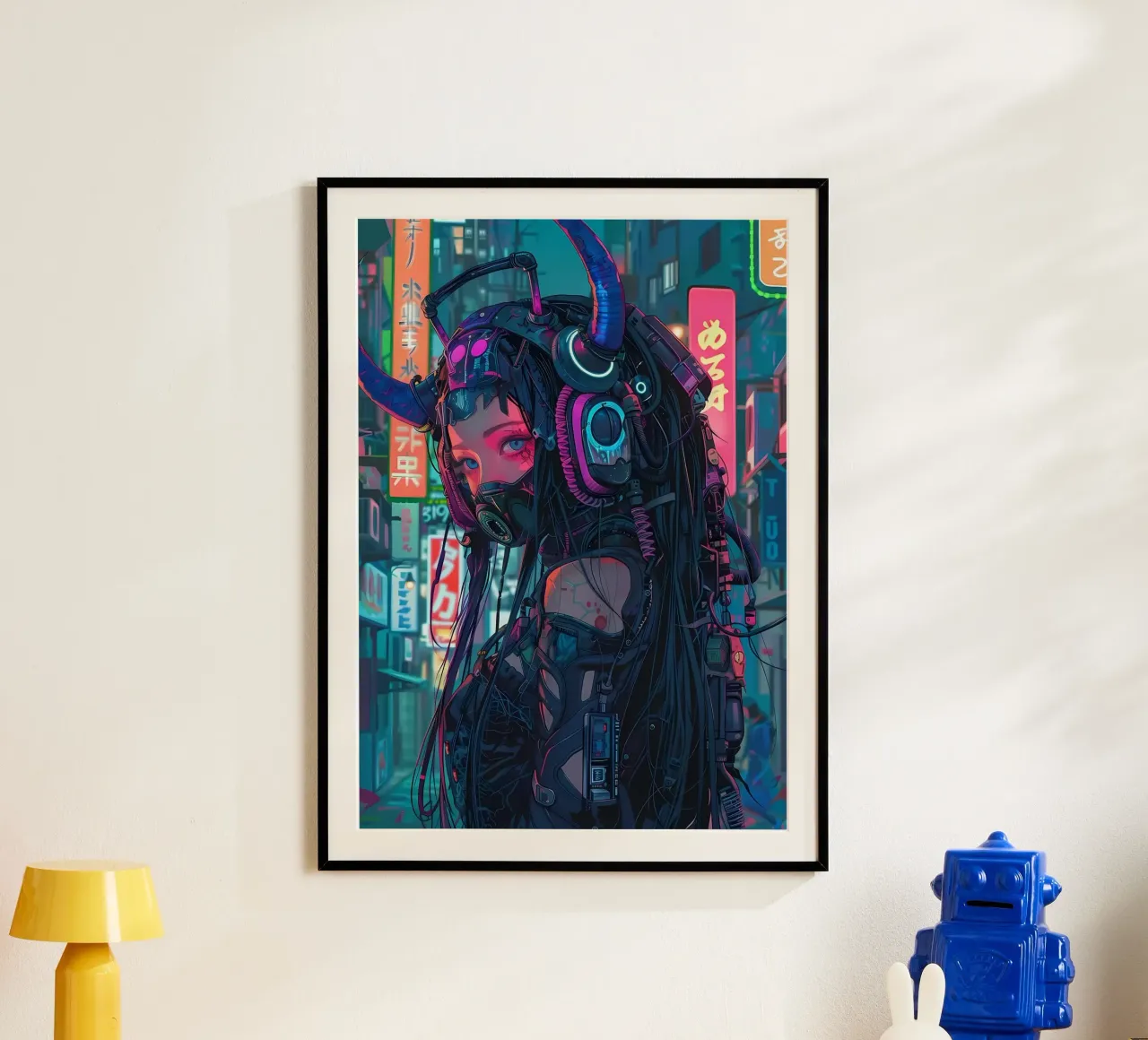 Ragazza demone cyberpunk carta hahnemühle da Mikesell