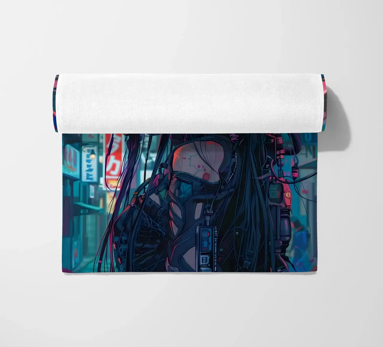 Ragazza demone cyberpunk telo mare da Mikesell
