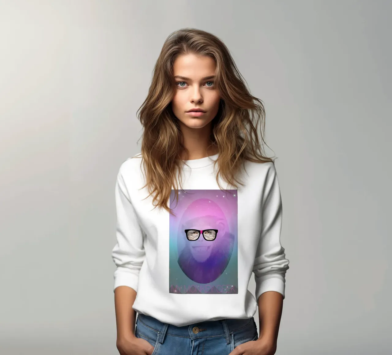 My Monkey Geek Sweatshirt von AS Art