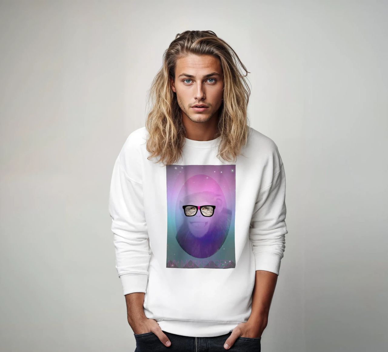 My Monkey Geek felpa da AS Art