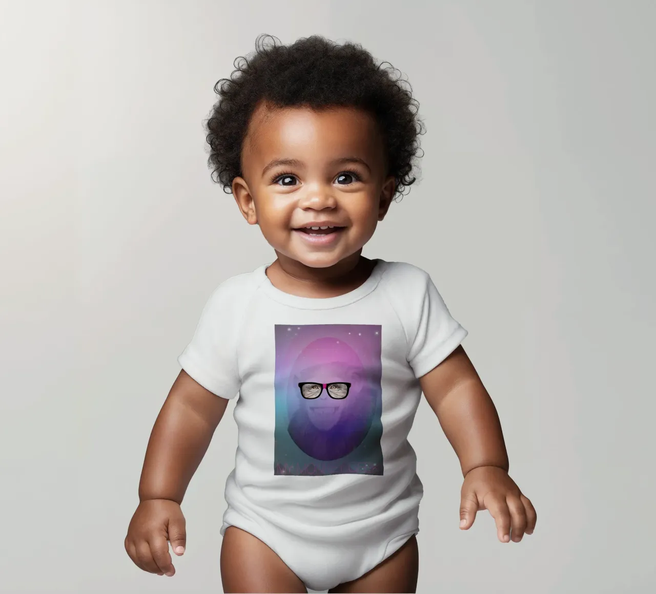 My Monkey Geek body neonato maniche corte da AS Art