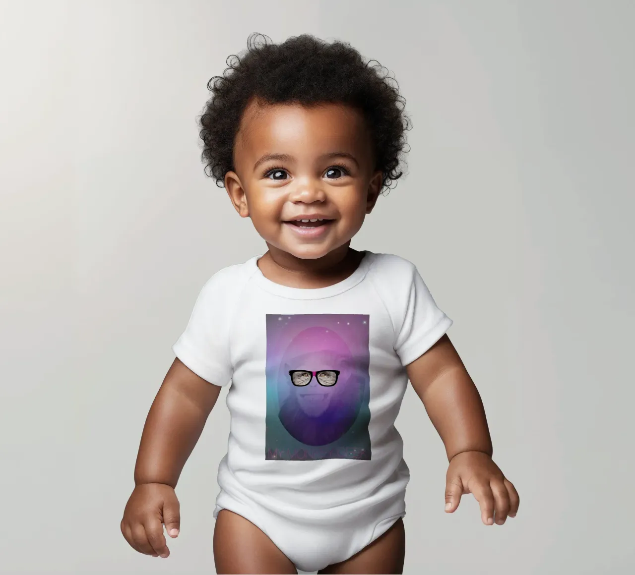My Monkey Geek babyrompertje korte mouwen van AS Art