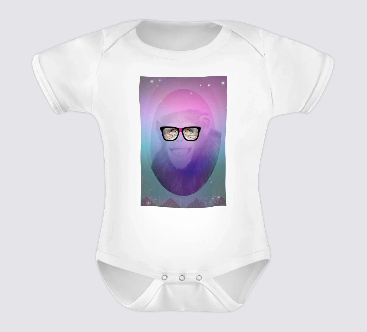 My Monkey Geek body neonato maniche corte da AS Art