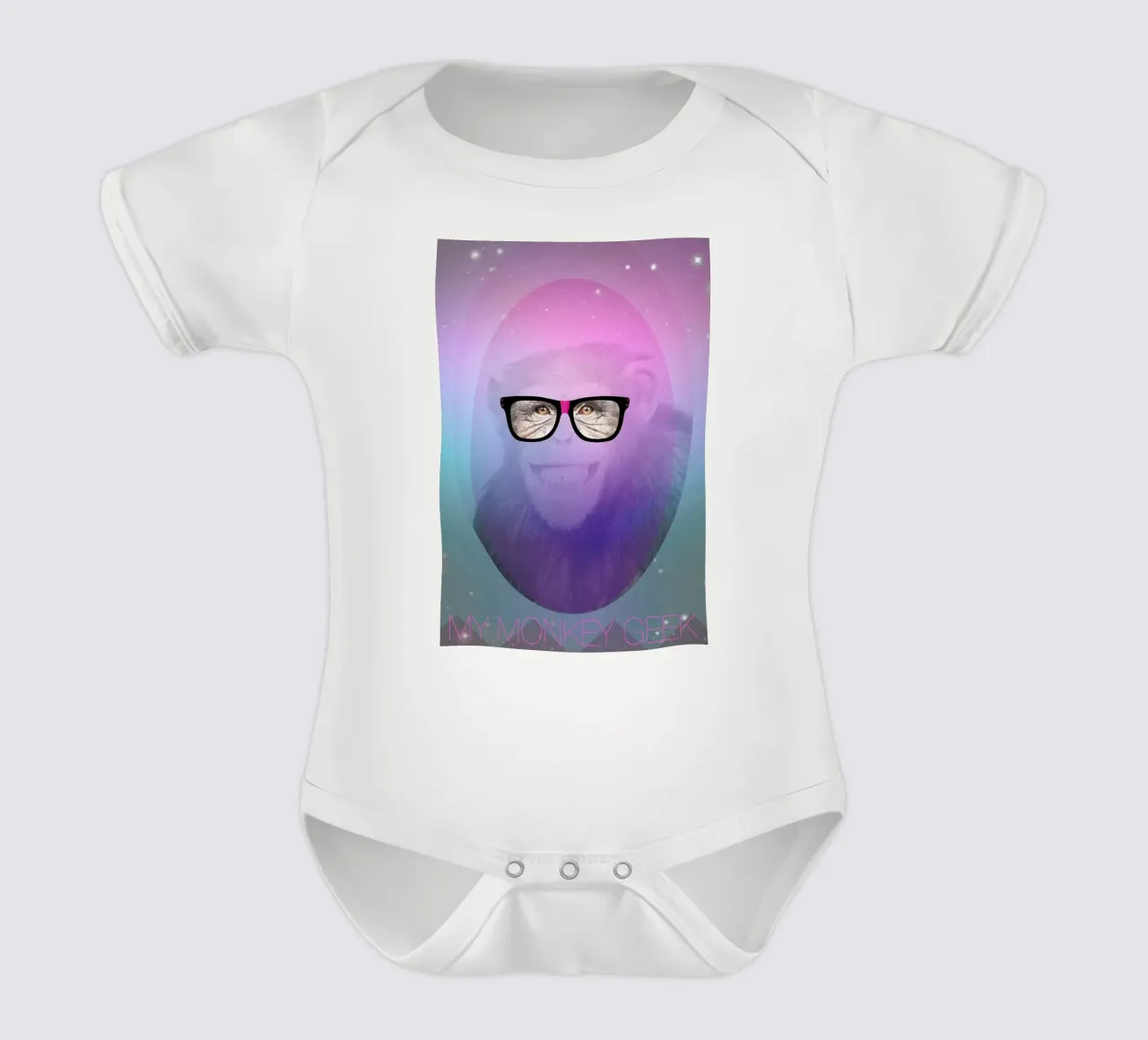 My Monkey Geek body neonato maniche corte da AS Art
