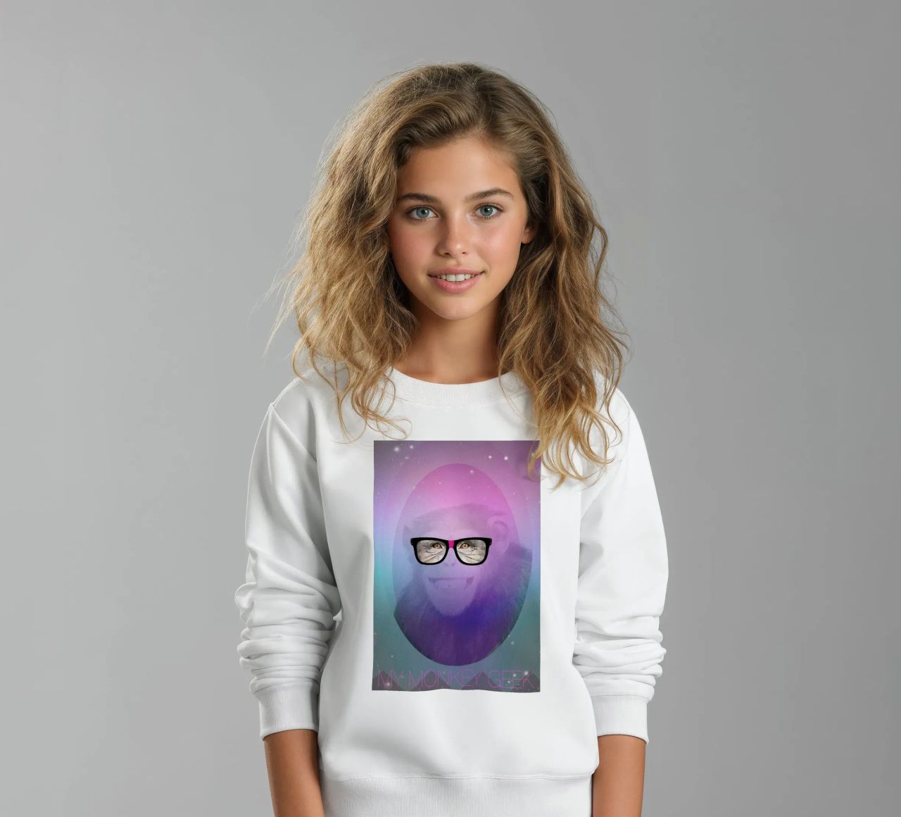 My Monkey Geek felpa bambino da AS Art