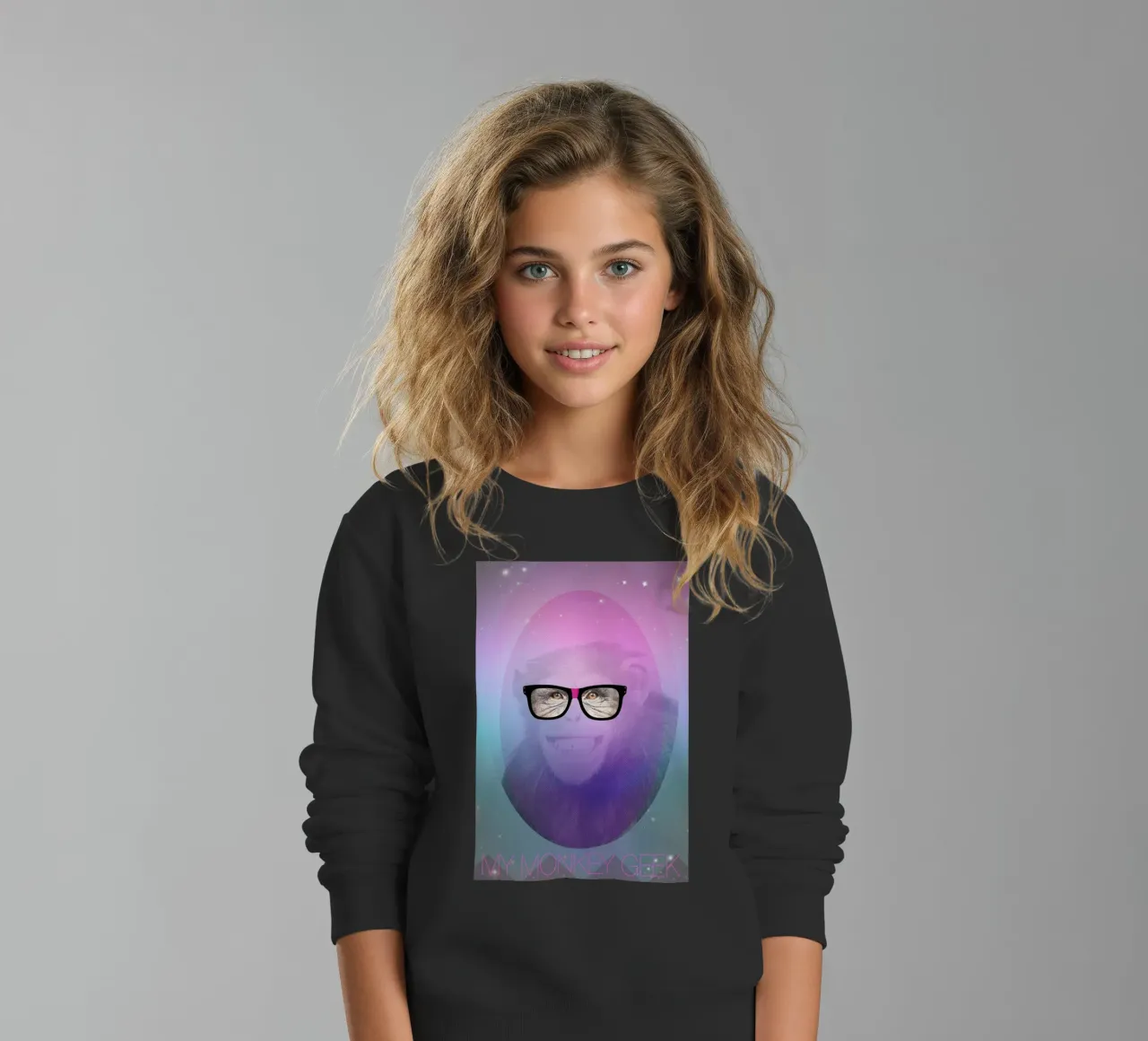 My Monkey Geek felpa bambino da AS Art