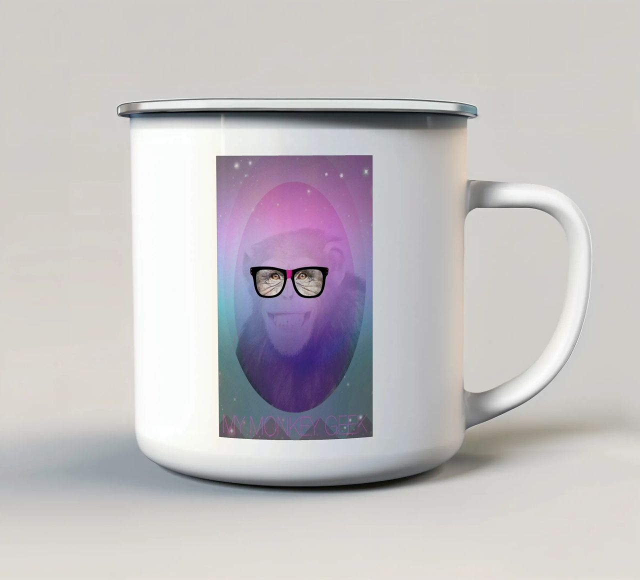 My Monkey Geek tazza in smalto da AS Art