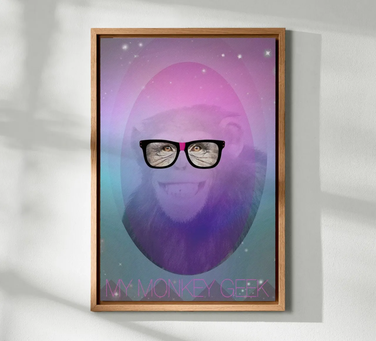 My Monkey Geek lienzo de AS Art