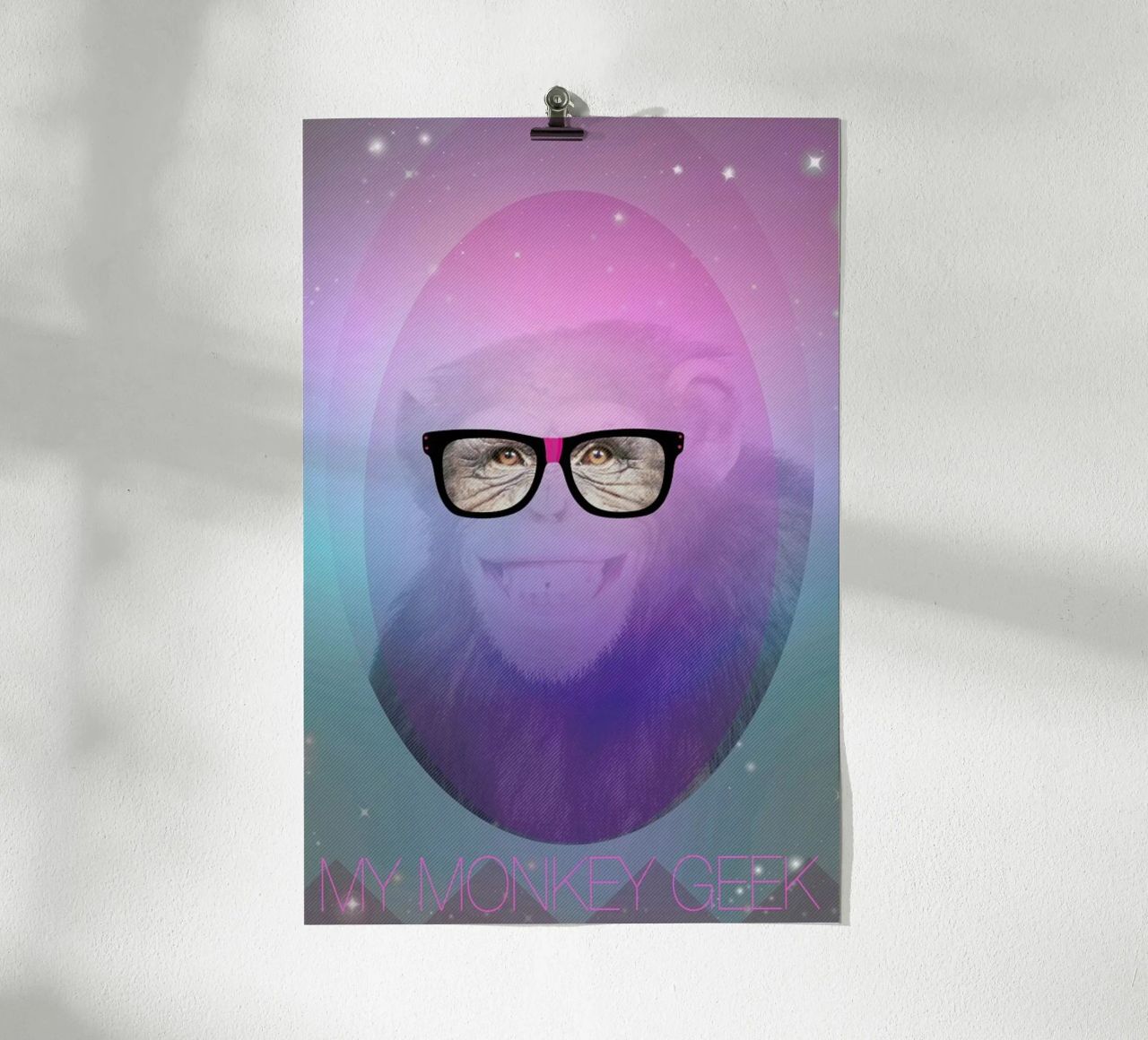 My Monkey Geek poster da AS Art