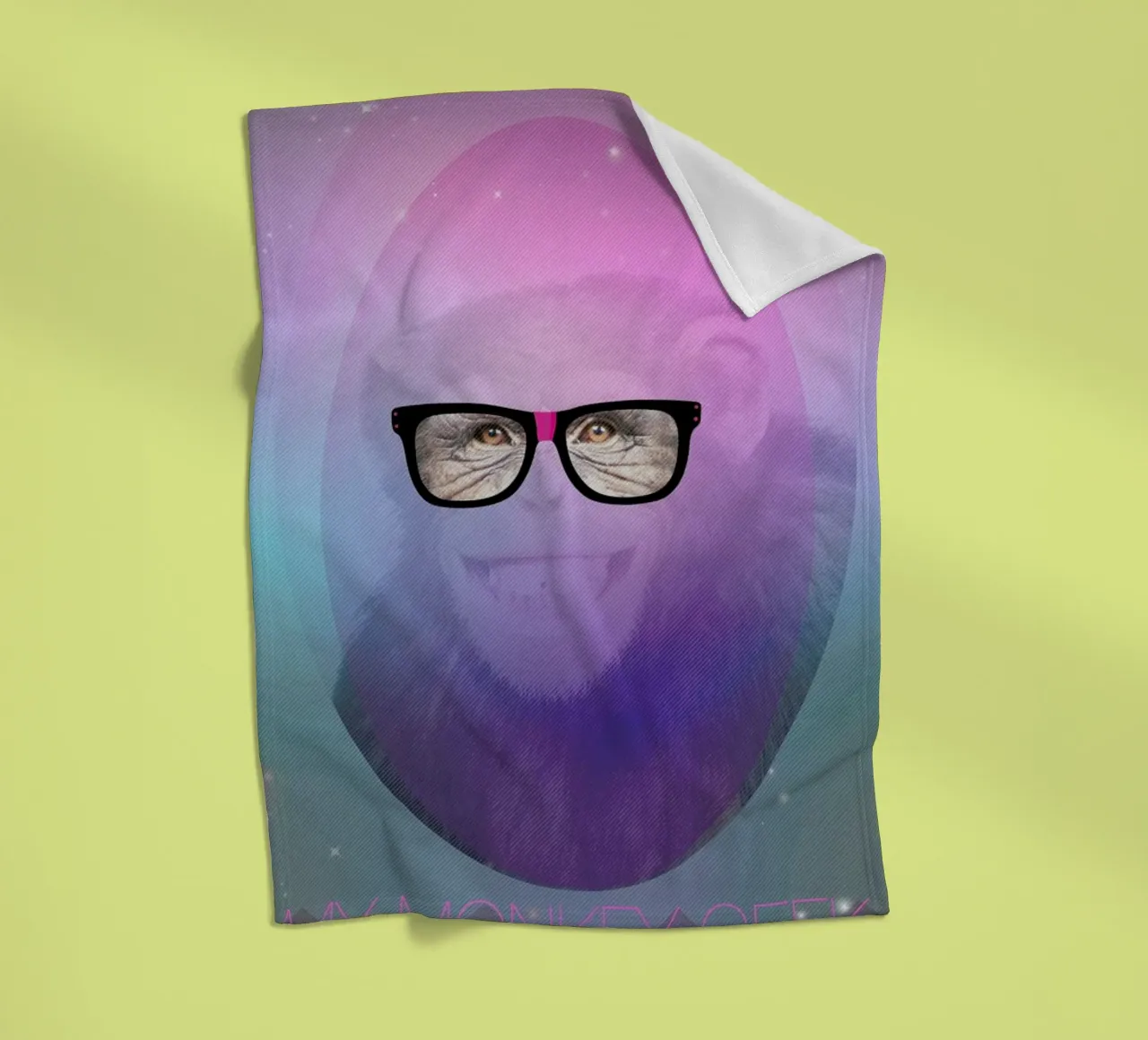 My Monkey Geek coperta in pile da AS Art