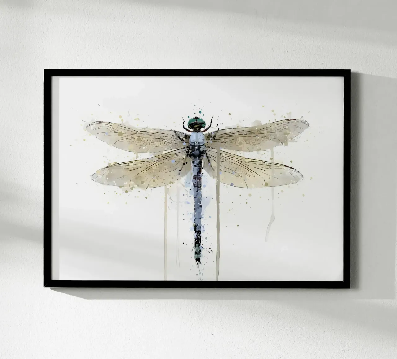 Libellula blu polvere poster da Allaire