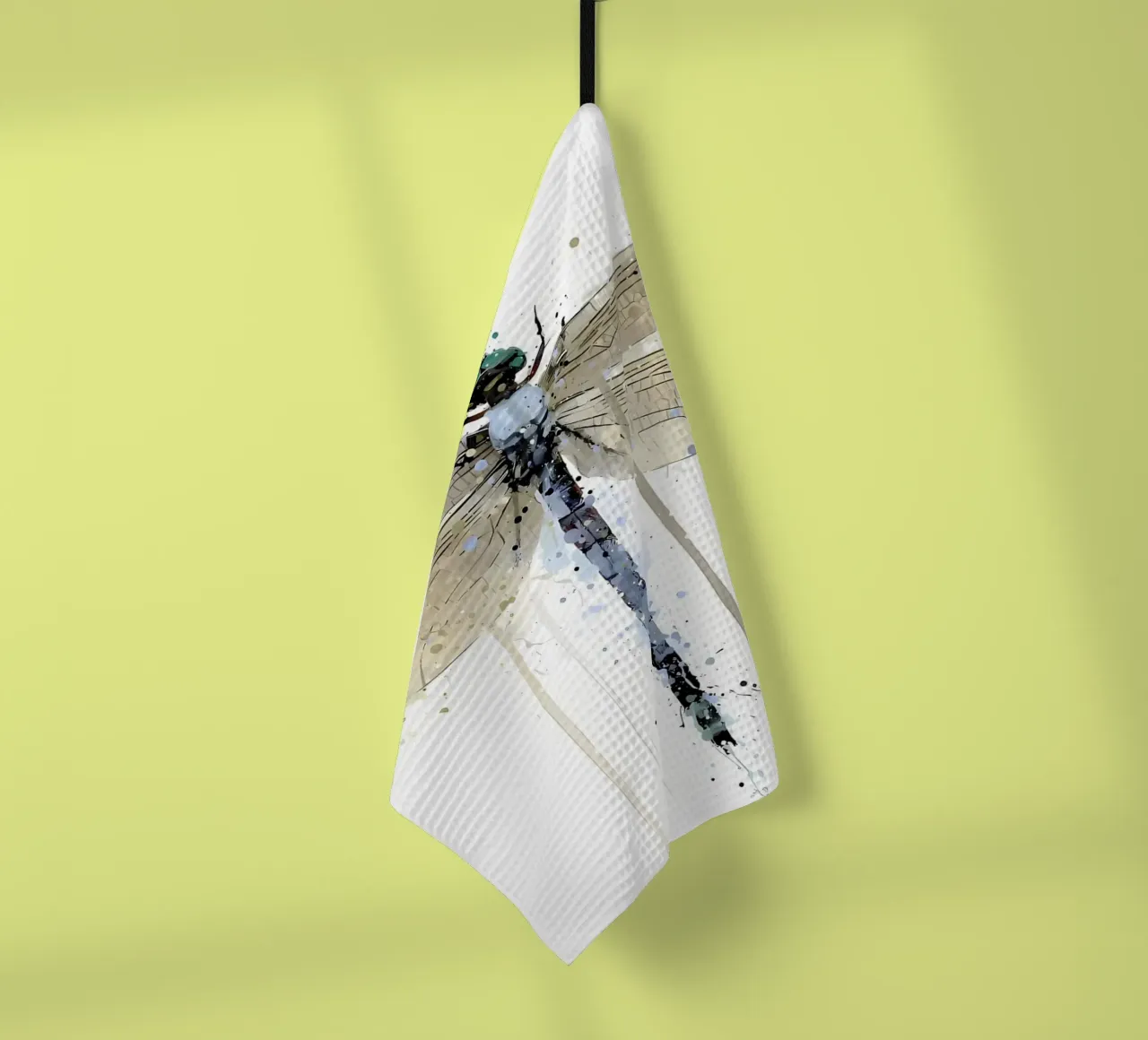 Libellula blu polvere canovaccio da cucina da Allaire