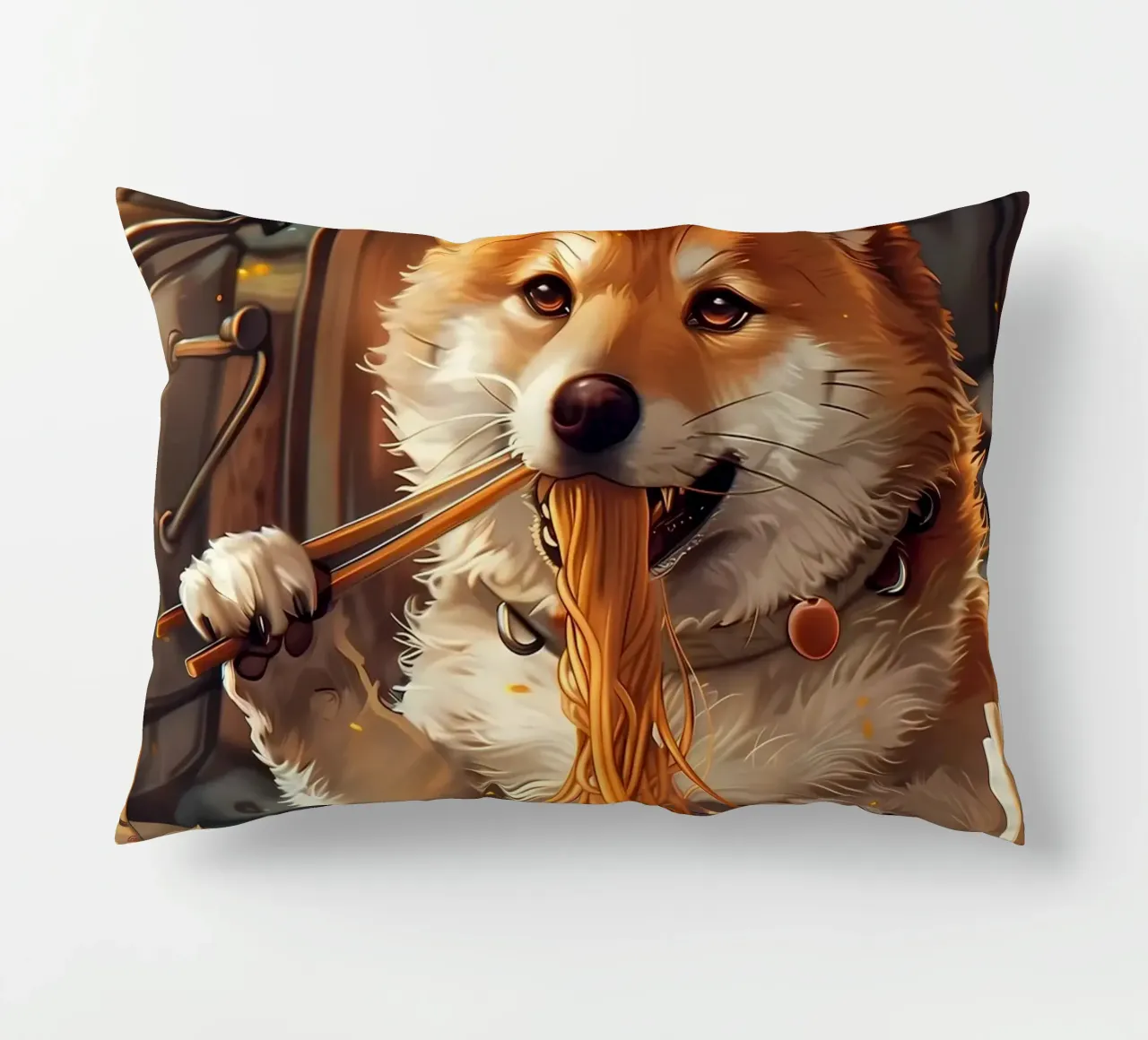 Ramen Shiba inu cuscino da Mikesell