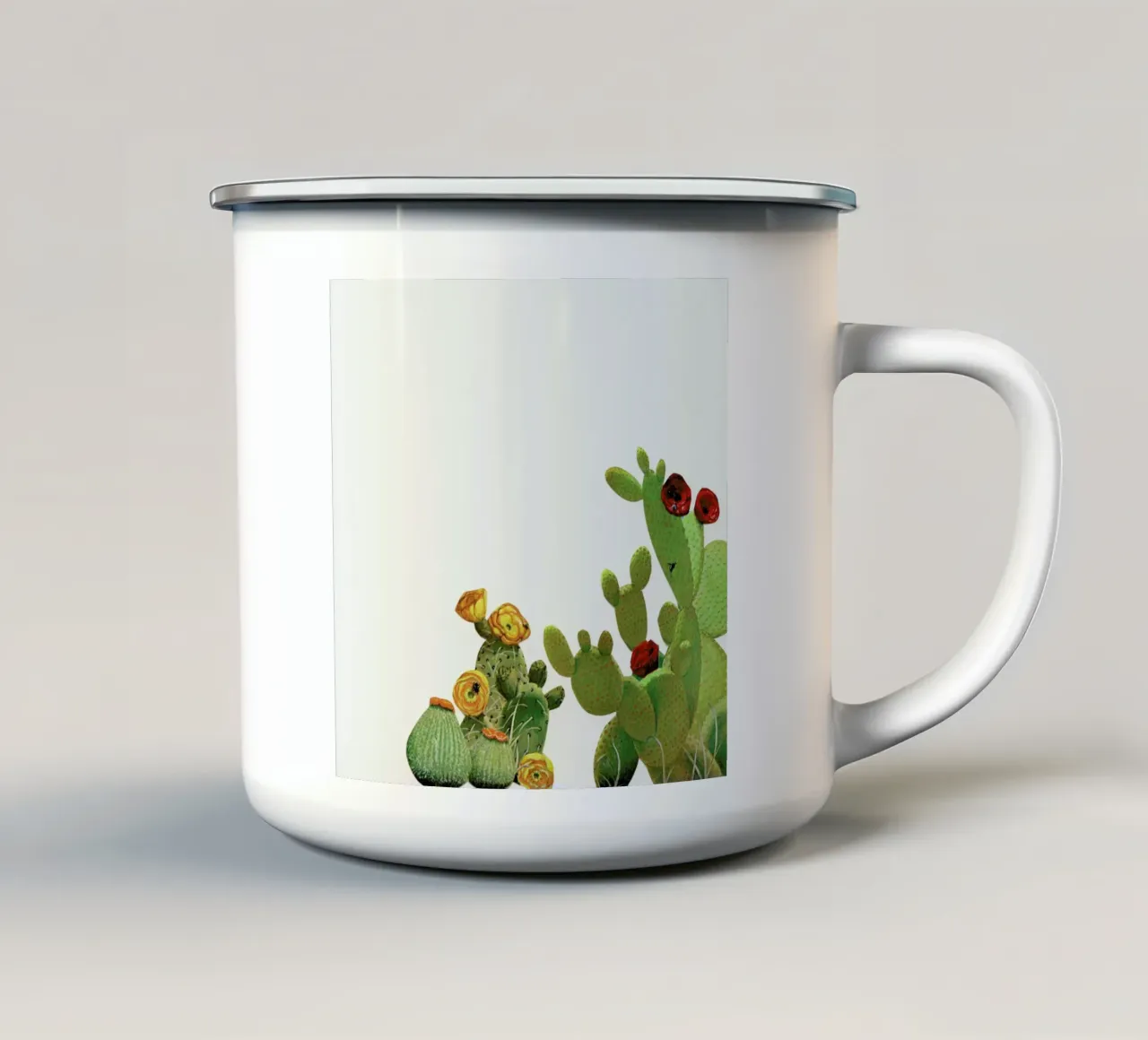 Cactus Garden II tazza in smalto da Cassia Beck Photography