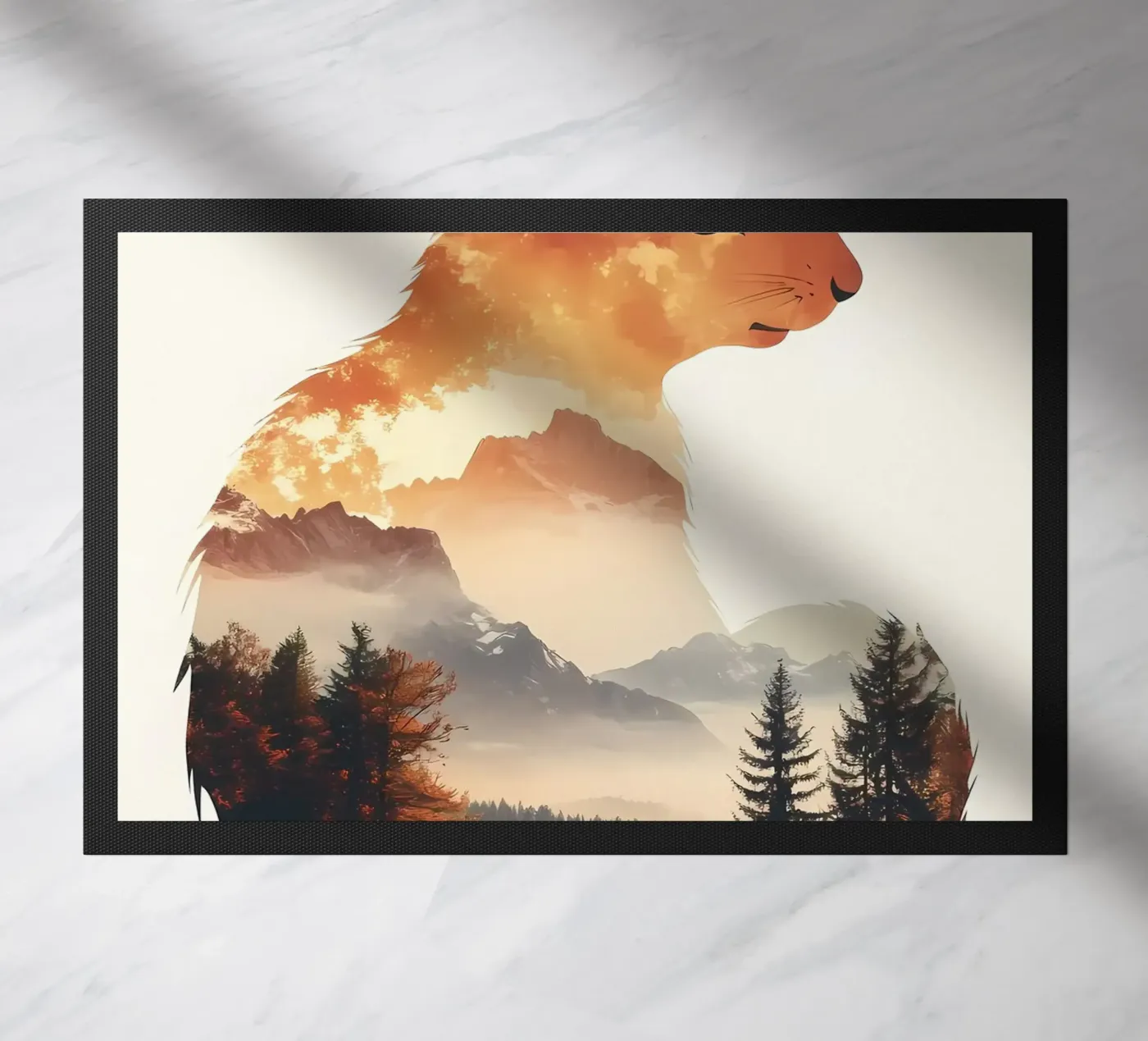 Paesaggio della montagna dello scoiattolo zerbino da Ginnery