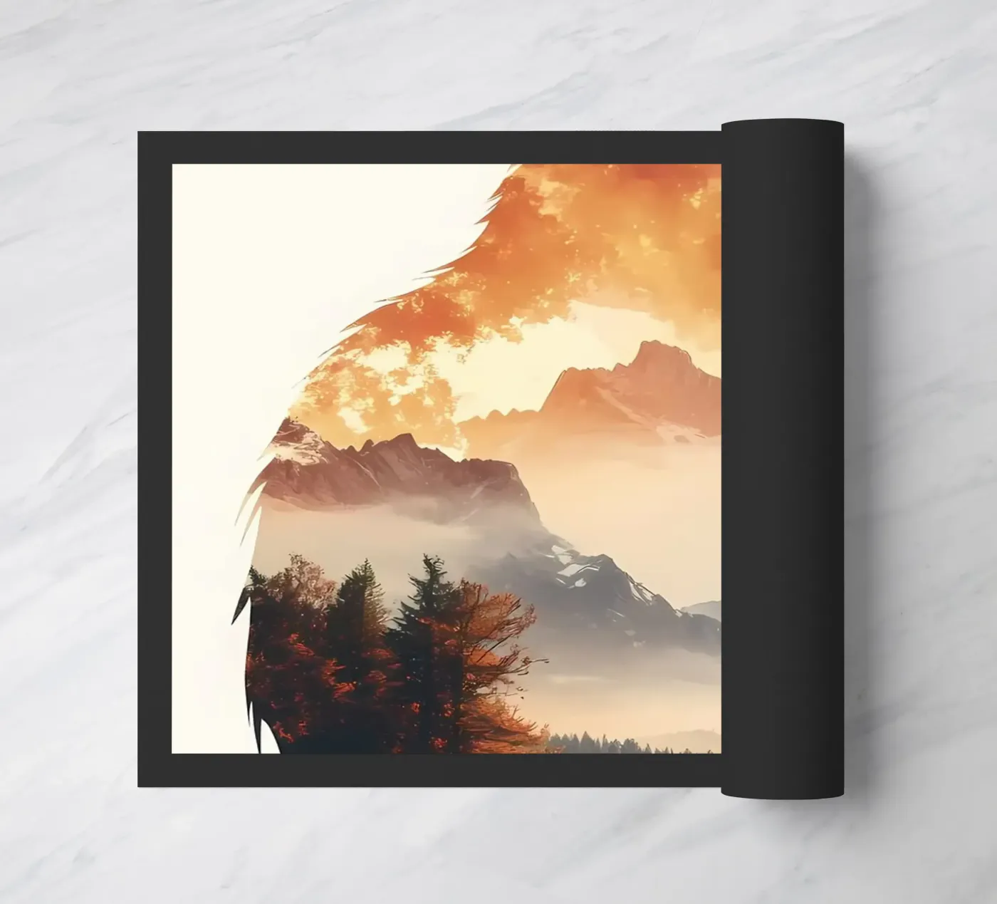 Paesaggio della montagna dello scoiattolo zerbino da Ginnery