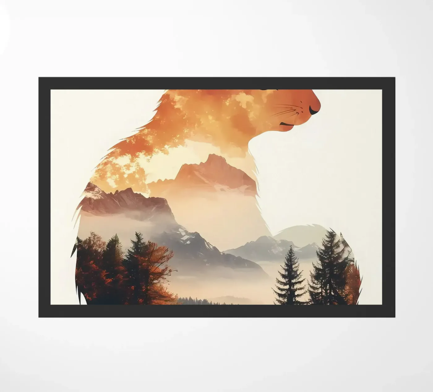 Paesaggio della montagna dello scoiattolo zerbino da Ginnery