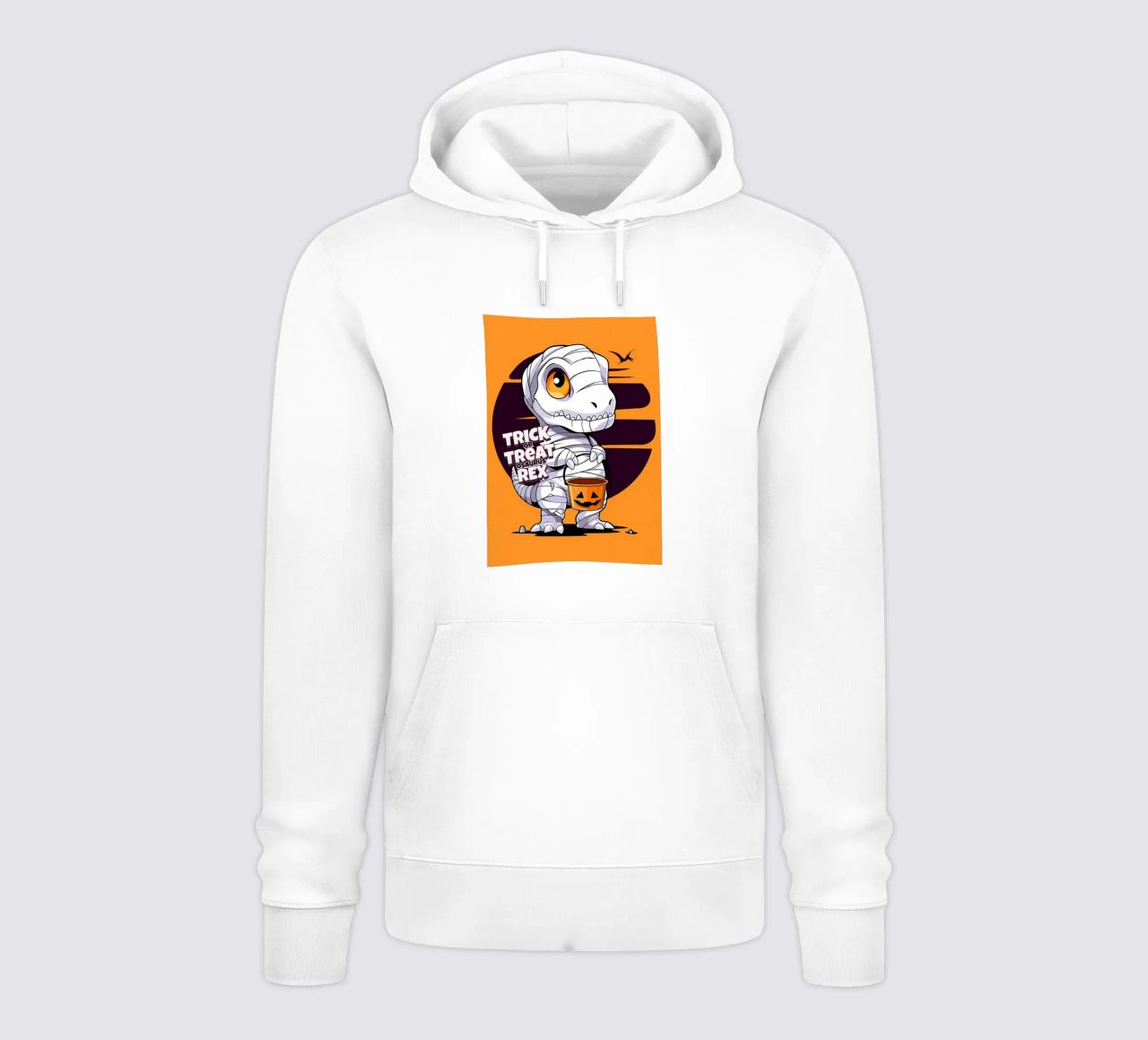 Truco o trato osaurus Rex sudadera con capucha de Delaplane